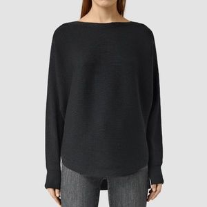 AllSaints Esia Merino Black Sweater Sz XS NEW